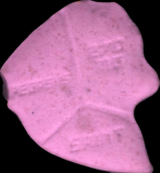 Pegasus (Rosa) - MDMA 176mg (Front) pill — lab-tested sample