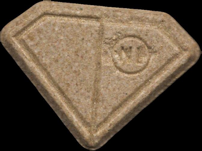 Punisher (Marrón Claro) - MDMA 138mg (Front) sample 2024-09-03_punisher_marrnclaro