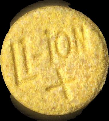 li-ion + (Amarillo) - MDMA 167mg (Front) sample 2024-09-12_liion_amarillo