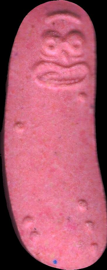 Pickle Rick (Rosa Oscuro) - MDMA 197mg (Front) sample 2024-09-12_picklerick_rosaoscuro