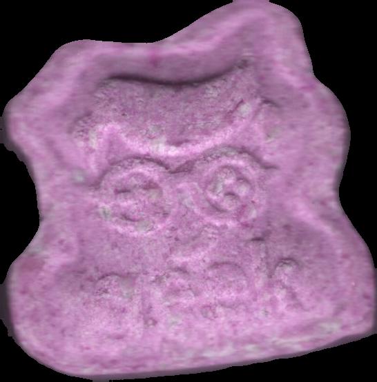 Geek (Lila) - MDMA 159mg (Front) sample 2024-09-17_geek_lila