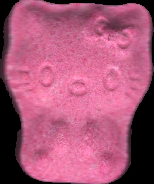 Hello Kitty (Rosa) - MDMA 210mg (Front) sample 2024-09-17_hellokitty_rosa
