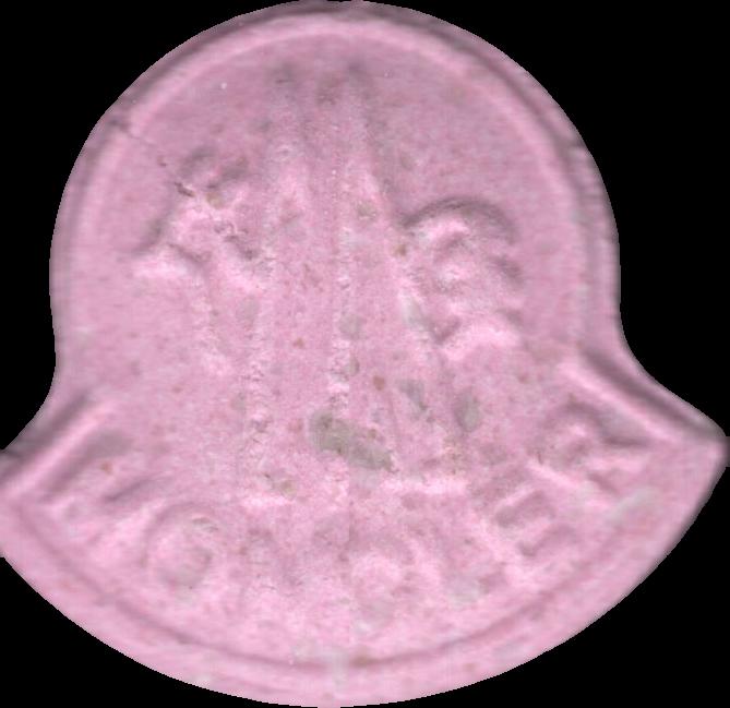 Moncler (Rosa) - MDMA 205mg (Front) pill — lab-tested sample