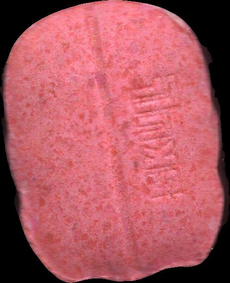 Gas mask (Rosa) - MDMA 169mg (Front) sample 2024-09-19_gasmask_rosa