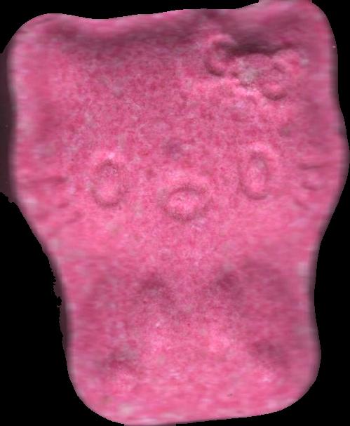 Hello Kitty (Rosa) - MDMA 230mg (Front) pill — lab-tested sample