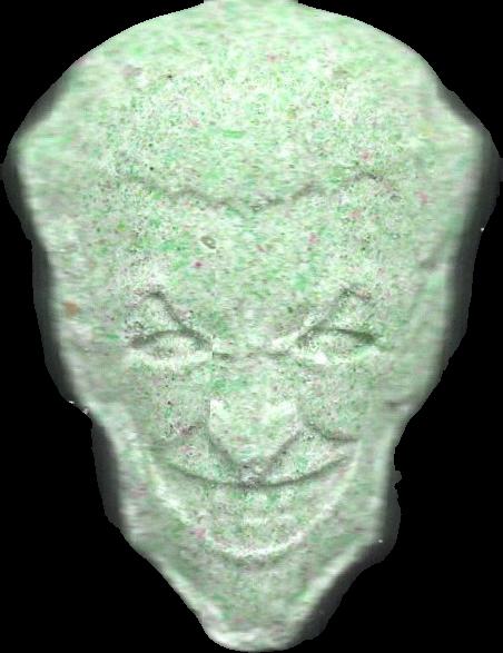 Joker (Verde) - MDMA 126mg (Front) sample 2024-10-03_joker_verde