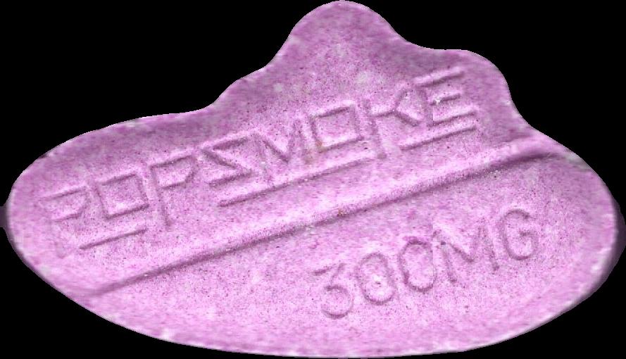 Pop Smoke (Morado) - MDMA 277mg (Front) sample 2024-10-03_popsmoke_morado