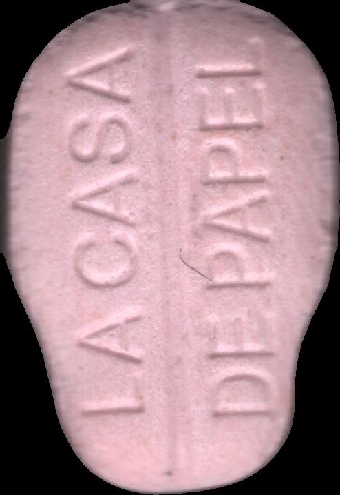 Casa de papel (Rosa) - MDMA 196mg (Front) sample 2024-10-08_casadepapel_rosa