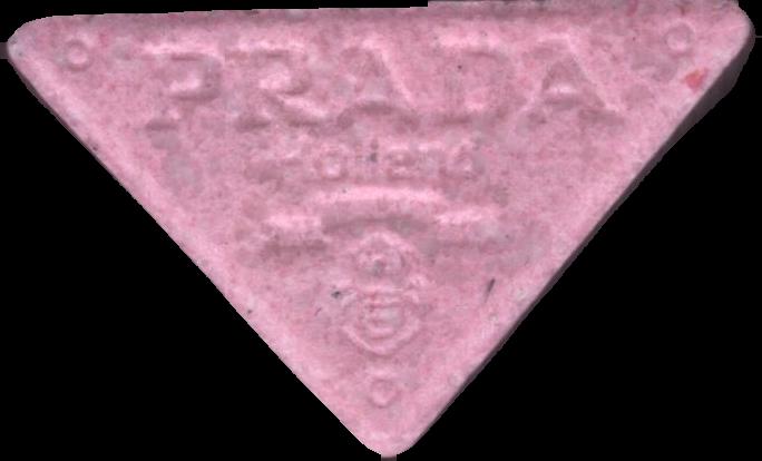 Prada (Rosa) - MDMA 194mg (Front) sample 2024-10-08_prada_rosa