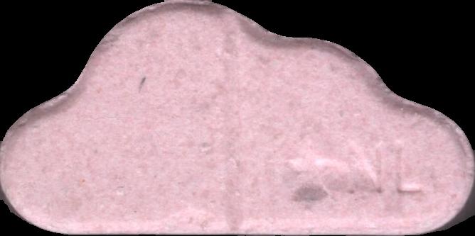 SoundCloud (Rosa) - MDMA 165mg (Front) pill — lab-tested sample