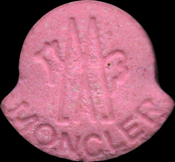 Moncler (Rosa) - MDMA 157mg (Front) sample 2024-10-10_moncler_rosa