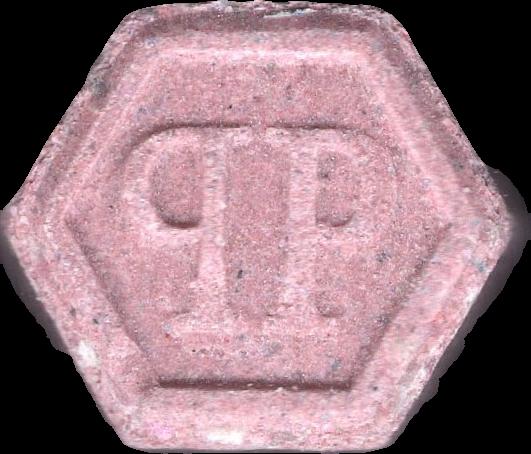 Phillip Plein (Rosa Claro) - MDMA 109mg (Front) sample 2024-10-10_phillipplein_rosaclaro