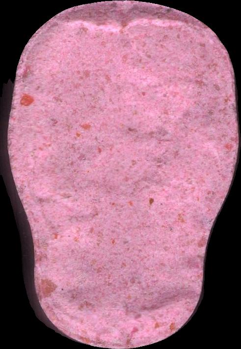 Casa de papel (Rosa) - MDMA 235mg (Front) pill — lab-tested sample