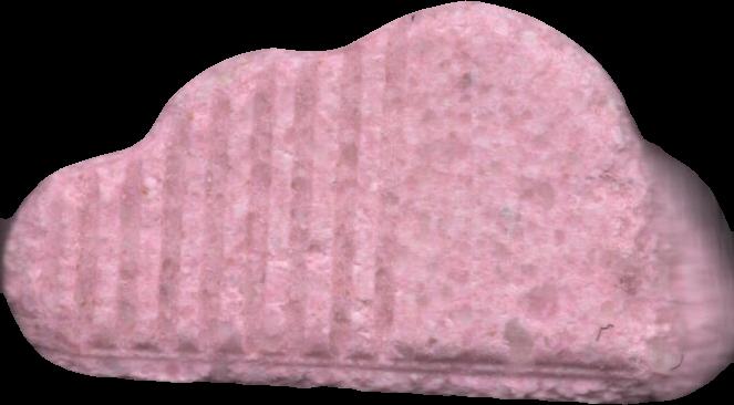 SoundCloud (Rosa) - MDMA 218mg (Front) pill — lab-tested sample