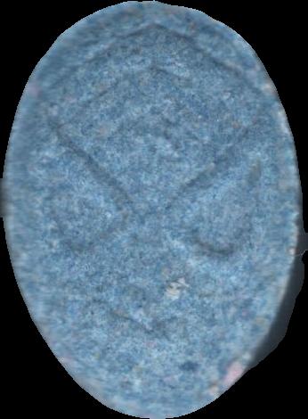 Spiderman (Azul) - MDMA 76mg (Front) pill — lab-tested sample