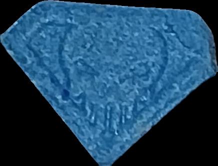 Punisher (Azul) - MDMA 206mg (Front) sample 2024-11-08_punisher_azul