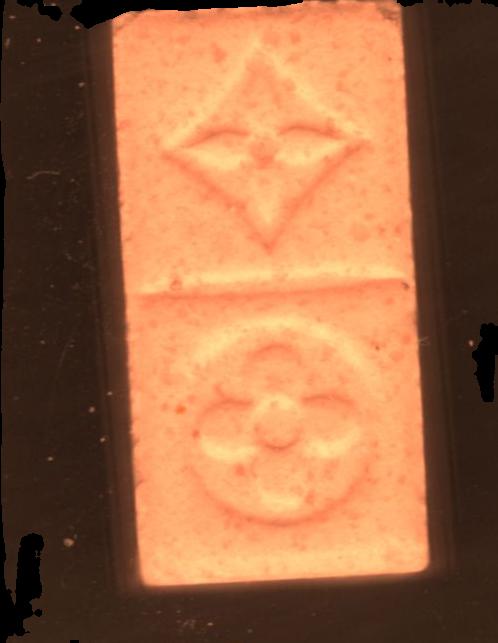 Louis Vuitton LV (Naranja Claro) - MDMA 144mg (Front) sample 2024-11-12_louisvuittonlv_naranjaclaro
