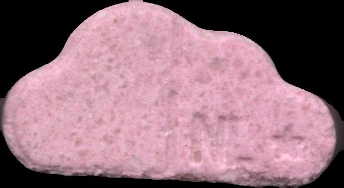 SoundCloud (Rosa) - MDMA 187mg (Front) pill — lab-tested sample
