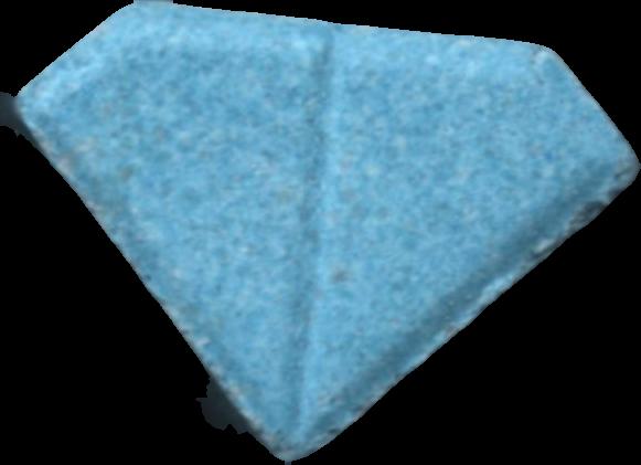 Punisher (Azul) - MDMA 202mg (Front) sample 2024-11-18_punisher_azul