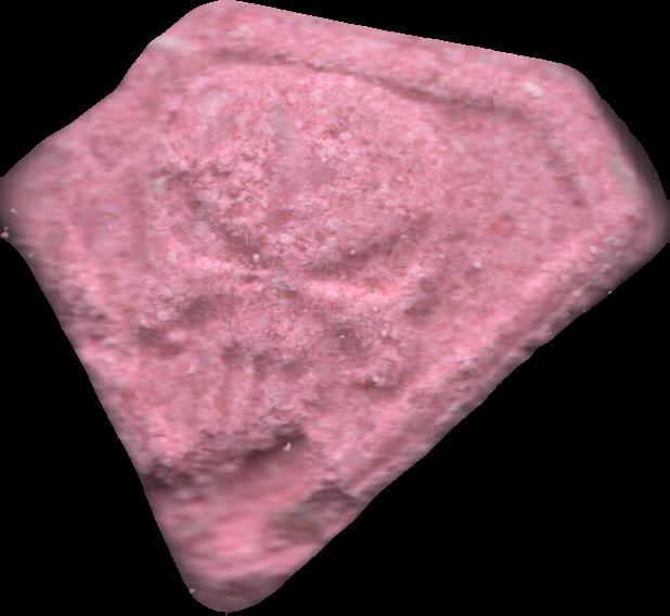 Punisher (Rosa) - MDMA 205mg (Front) sample 2024-11-19_punisher_rosa