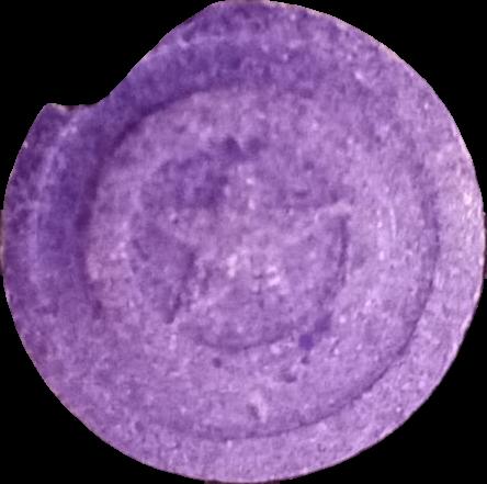 Capitán América (Morado) - MDMA 180mg (Front) sample 2024-11-22_capitnamrica_morado