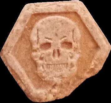 Phillip Plein (Rosa Claro) - MDMA 164mg (Front) pill — lab-tested sample