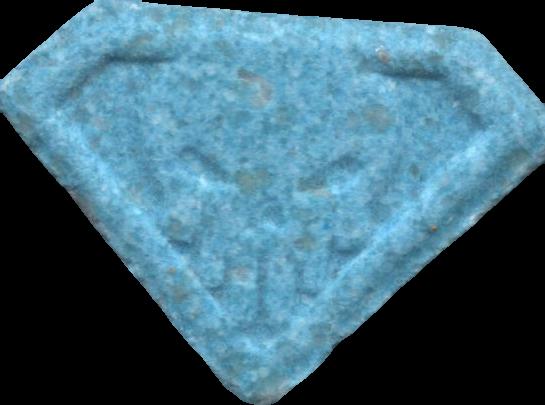 Punisher (Azul) - MDMA 155mg (Front) sample 2024-12-17_punisher_azul
