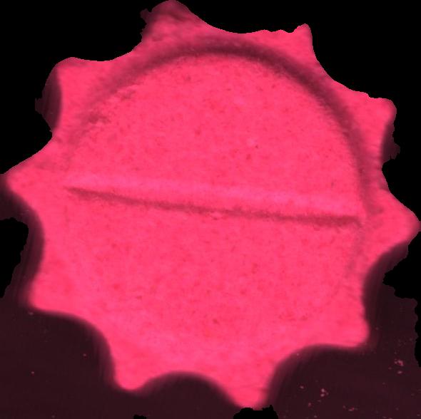 Rolex (Rosa) - MDMA 186mg (Front) pill — lab-tested sample