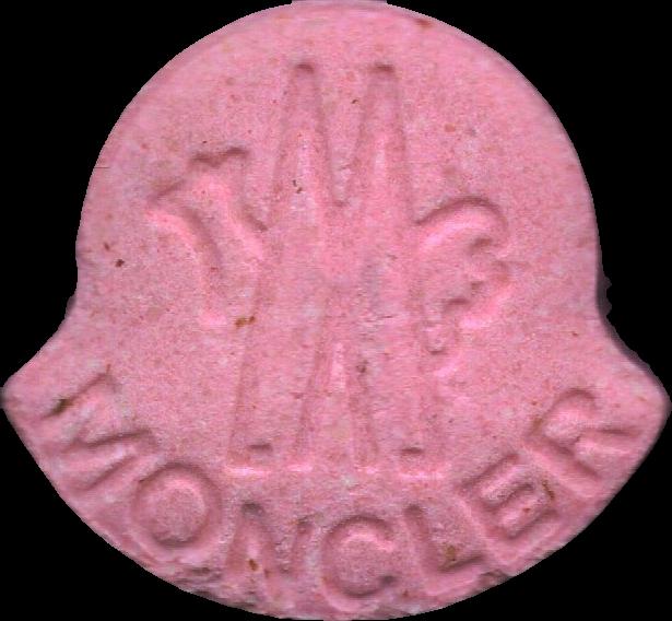 Moncler (Rosa) - MDMA 219mg (Front) sample 2024-12-19_moncler_rosa