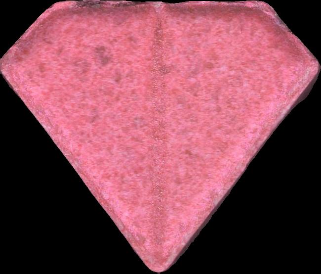 Punisher (Rosa) - MDMA 244mg (Front) sample 2024-12-19_punisher_rosa