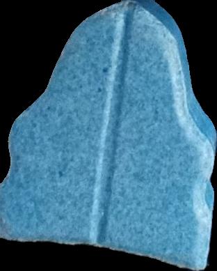 Shadow (Azul) - MDMA 173mg (Front) pill — lab-tested sample