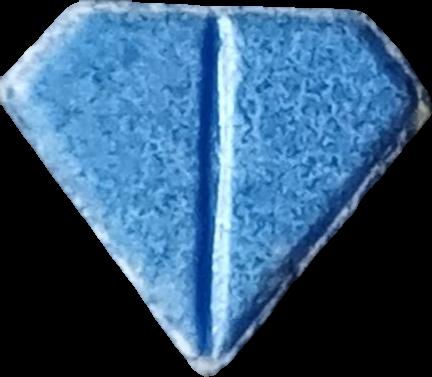 Punisher (Azul) - MDMA 202mg (Front) sample 2025-02-21_punisher_azul