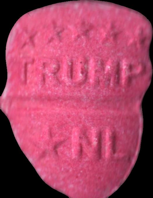 Trump (Rosa) - MDMA 140mg (Front) sample 2025-04-29_trump_rosa