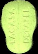 Casa de papel (Amarillo claro) - MDMA 158mg (Front) sample 2025-05-22_casadepapel_amarilloclaro