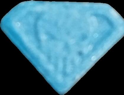 Punisher (Azul) - MDMA 182mg (Front) sample 2025-05-28_punisher_azul