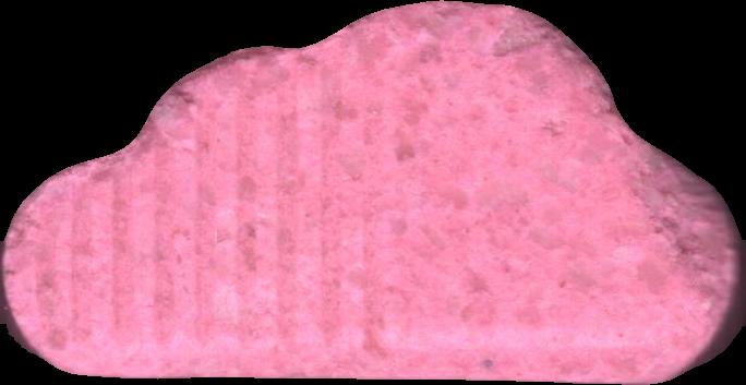 SoundCloud (Rosa) - MDMA 208mg (Front) pill — lab-tested sample