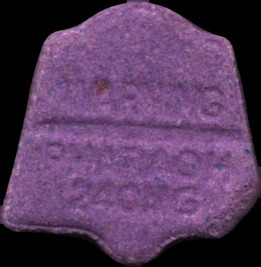 Faraón (Morado) - MDMA 181mg (Front) sample 2025-06-06_faran_morado