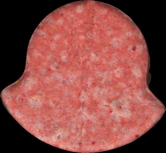 Moncler (Rojo) - MDMA 240mg (Front) pill — lab-tested sample