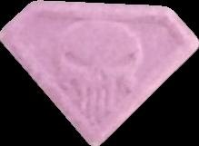 Punisher (Morado) - MDMA 172mg (Front) sample 2025-06-10_punisher_morado