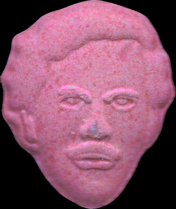 Pablo Escobar (Rosa Oscuro) - MDMA 139mg (Front) pill — lab-tested sample