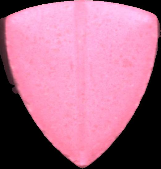 Tesla (Rosa) - MDMA 137mg (Front) pill — lab-tested sample