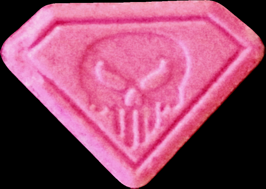 Punisher (Rosa) - MDMA 159mg (Front) sample 2025-06-19_punisher_rosa
