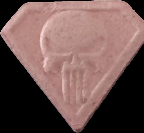 Punisher (Rosa Claro) - MDMA 105mg (Front) sample 2025-06-26_punisher_rosaclaro