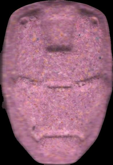 ironman (Morado) - MDMA 217mg (Front) sample 2025-06-30_ironman_morado