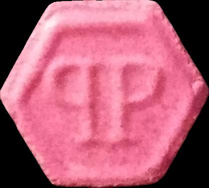 Phillip Plein (Rosa) - MDMA 191mg (Front) sample 2025-07-01_phillipplein_rosa