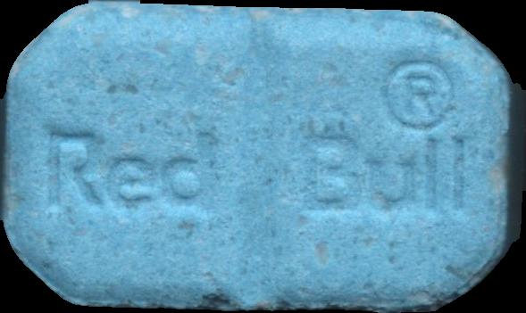 Red Bull (Azul) - MDMA 133mg (Front) sample 2025-07-08_redbull_azul