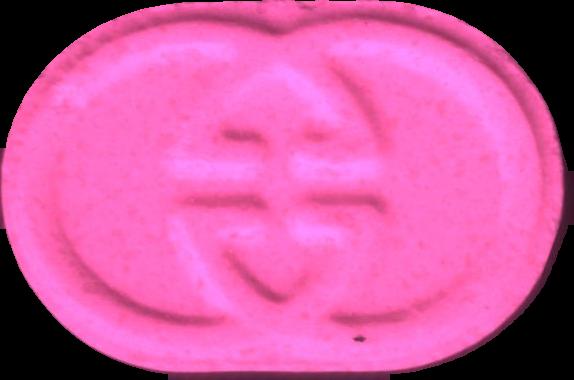 Gucci (Rosa) - MDMA 169mg (Front) pill — lab-tested sample