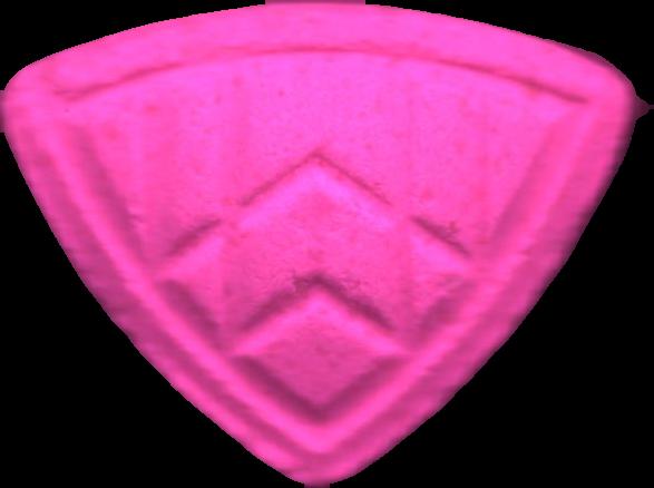 Maybach (Rosa) - MDMA 146mg (Front) pill — lab-tested sample
