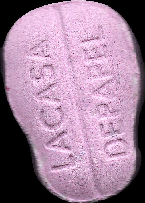 Casa de papel (Rosa Claro) - MDMA 308mg (Front) sample 2025-07-24_casadepapel_rosaclaro