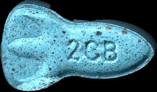 NASA (Azul) - 2C-B 13mg (Front) pill — lab-tested sample